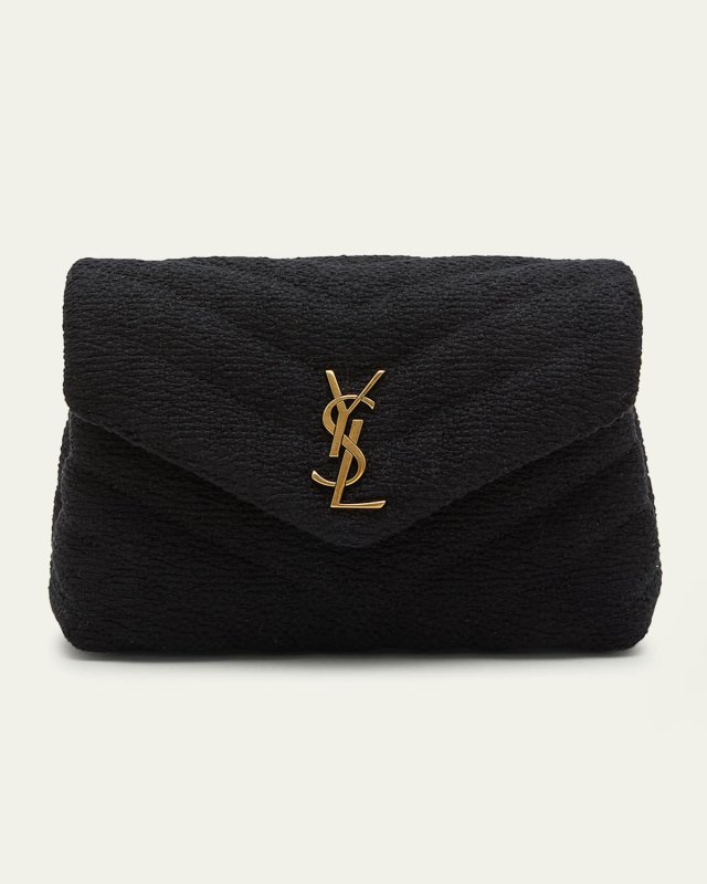 Loulou Toy YSL Crossbody Bag in Quilted Tweed